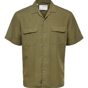 Selected Homme Olive Short Sleeve Shirt